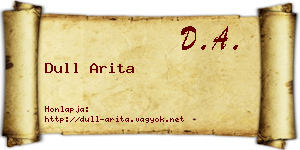Dull Arita névjegykártya